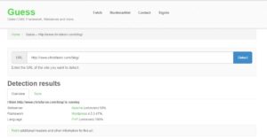 Guess CMS used on webserver