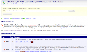 Tool to check your HTML, XHTML, CSS, JSON, robots.txt, and cache manifest files.