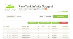 Google Suggest keyword tool