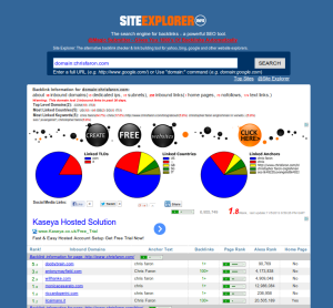 check your backlinks with siteexplorer
