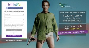 Infinitytv italian tv streaming service landing page