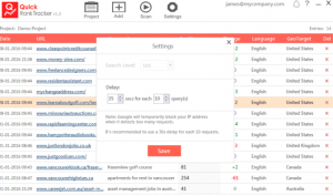 quickranktracker rank checking software