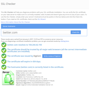SSL Checker free tool