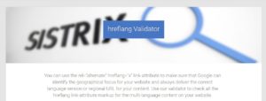 Sistrix hreflang Validator