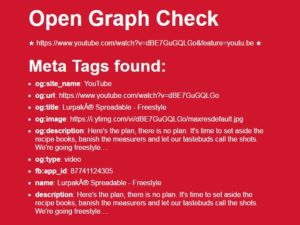 Test your Open Graph Tags online