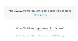 WhatCMS tool