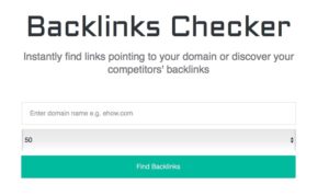Backlink checker tool